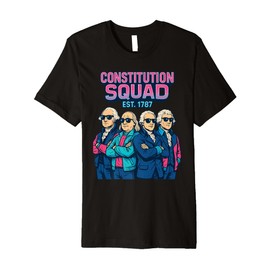Constitution Day Shirt Retro Squad Est 1787 Patriotic Style Premium T-Shirt