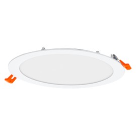 LEDVANCE LED SPOT INTEGRATED SLIM Ø 22,5cm, round recessed ceiling spot for indoor use, dimmable, 22W, colour temperature 3000 - 6500K, 240 lumen, flat design, clamping device, white