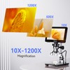 TOMLOV DM9 Pro Digital Microscope: 16MP 7" 1200X HD IPS