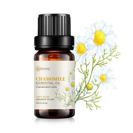 AOPING Chamomile Essential Oil - 100% Pure Organic Natural Plant (Chamaemelum nobile) Chamomile Oil for Diffuser, Aromatherapy, Spa, Massage, Yoga, Perfume, Body - 0.33oz