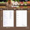 Meal Planning Notepad - 50 Sheets Perforated Weekly Meals Planner,