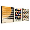 Generic Bauhaus Wall Art - Set of 3 Framed Canvas
