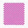 Fish Scale Cookie Stencil - Fish Scale Stencil, Fish Scale