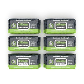 Crocodile Cloth Original 6 Pack - 100, 10 X 15 Cleaning Wipes Per Pack. Large, Moist, Absorbent and Disposable Cleaning Cloths. Safe on Skin and Multiple Surfaces.…