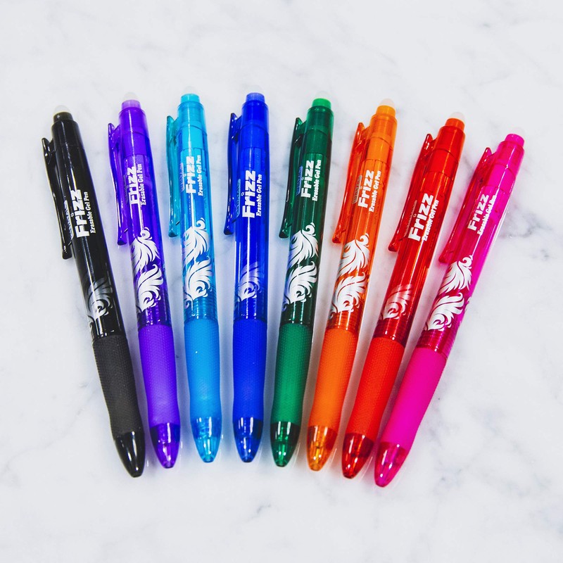 BAZIC Frizz Fashion Color Erasable Gel Retractable Pen with Grip