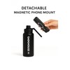 GadgHouse 40oz Stainless Steel Water Bottle with Magnetic Phone Holder,