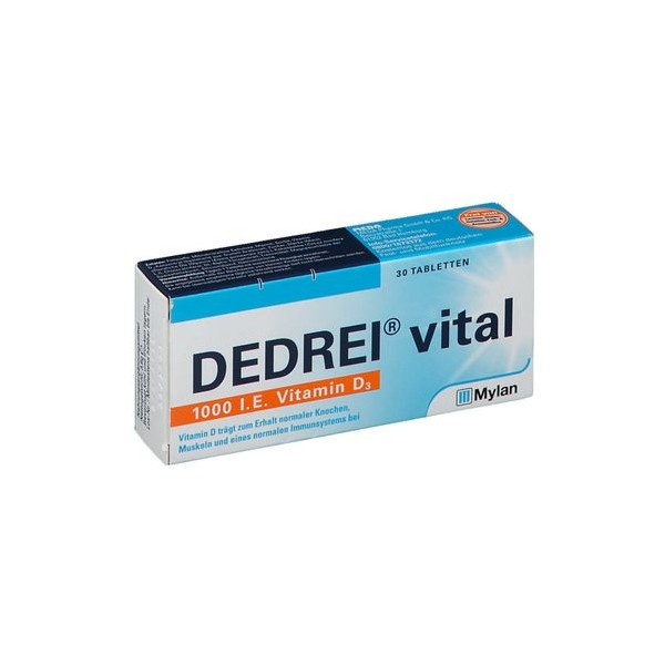 DEDREI Vital Vitamin D Tablets 30 pcs