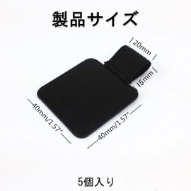 SaveSooo Pen Holder Pen Holder for Notebook Notebook Pen Holder Stylus Pen Case Set Sticker Type Elastic Lost Proof Pen Case Pen Holder for Notebook Pen Holder Sticker (Black Pen Loop, Pen Holder