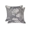 Emma Barclay Blossom - Jacquard Cushion Cover in Silver -