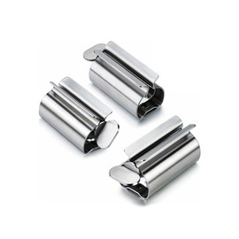 Tube Squeezer, Tube Roller, Stainless Steel, Ointment Extruder, Multi-functional Manual Rotating Toothpaste Squeezer, Tube Squeezer, Toothpaste, Facial Extruder, Easy and Convenient, Popular, For Home Use, Set of 3