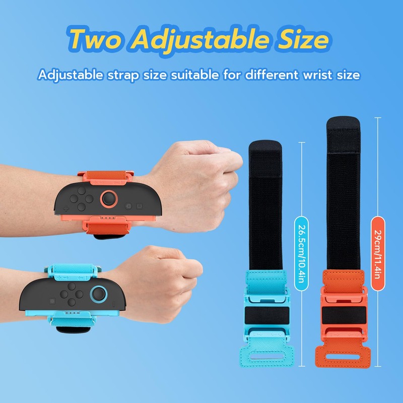Mcbazel Verstellbarer Handgurt für Switch 2 Joycon, Abnehmbarer Just Dance