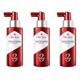Old Spice Lot of 3 Old Spice Hair Thickening System Treatment 3 with Castor Oil 3.7oz Each