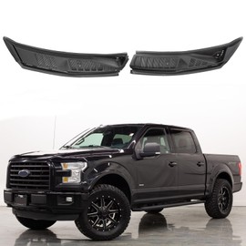 MiKaFex Windshield Wiper Cowl Cover Panel Compatible with 2015-2020 Ford F150，Left & Right Front Windshield Wiper Cowl Grille Insert Panel, Without Nozzles Hoses Replacement for FL3Z15022A69B