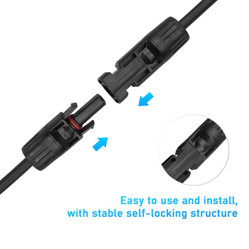 Y Branch Solar Connectors Parallel Cable Adapter 3-Way Solar Cable