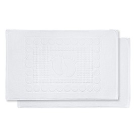 MAGIC SELECT 2 Bath Mats. Shower Floor Towel. Soft Bath Mat 100% Thick Cotton for Home and Hotel. (50x80cm, 800gr/m2).