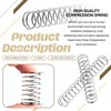 Wokape 100pcs 0.8mm Thick Compression Spring Assortment Kit, 5 Sizes