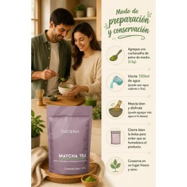 Matcha Tea: Matcha Orgánica Premium En Polvo 100g Farmasi