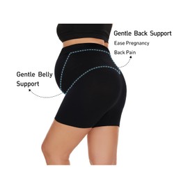 KUNINDOME Plus Size Maternity Shapewear, Black, 3XL