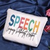 POFULL SLPA Gift Speech Language Pathologist Assistant Cosmetic Bag Speech