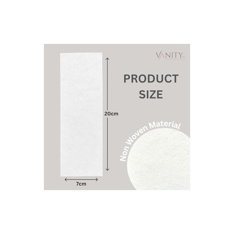 Vanity UK 1000 Pcs Paper Wax Strips Non Woven Disposable