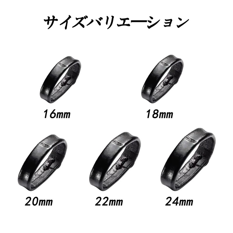 [Jumpsunfun] Watch Band Leather Loop Keeper Genuine Leather Watch Band