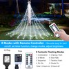 Decute Christmas Decorations Outdoor String Lights 8 Modes and Timer