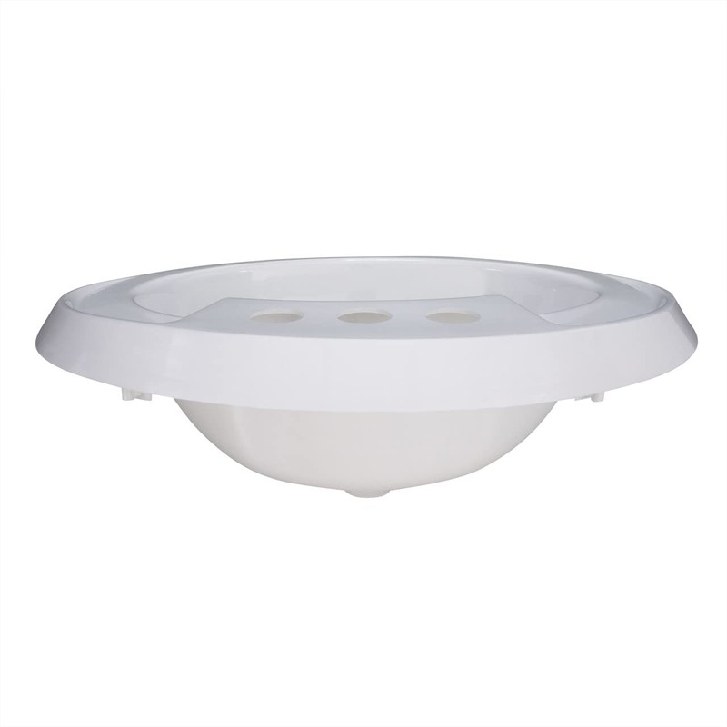 RecPro RV 20" x 17" Plastic Oval Bathroom Sink |