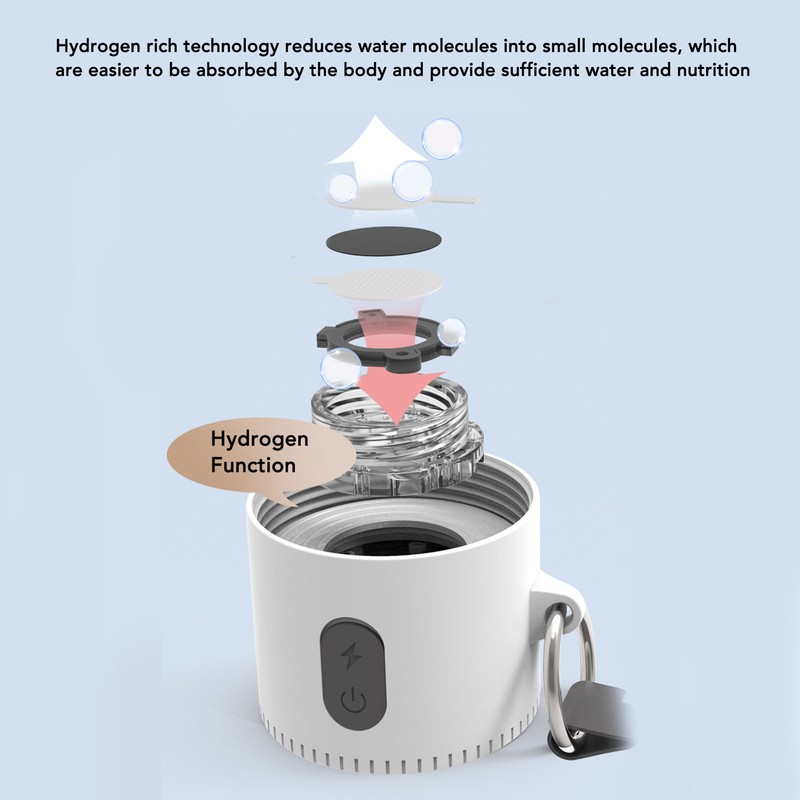 Hydrogen Rich Water Bottle 1.5L Capacity 1200mAH Battery Sports Water