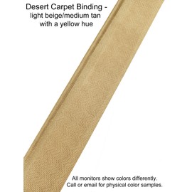 Instabind - DIY Carpet Binding - Turn Carpet Scraps into Area Rugs - Sold in 5 ft Incriments (Desert)