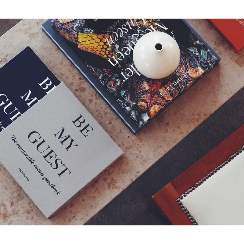 PrintWorks Guest Grey/Navy Coffee Table Books, One Size