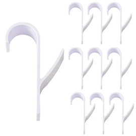 OWLMATE Pack of 10 Towel Rail for Radiators, Bathroom Radiators, Towel Rail Hooks for Towel Radiators for All Standard Radiators, White