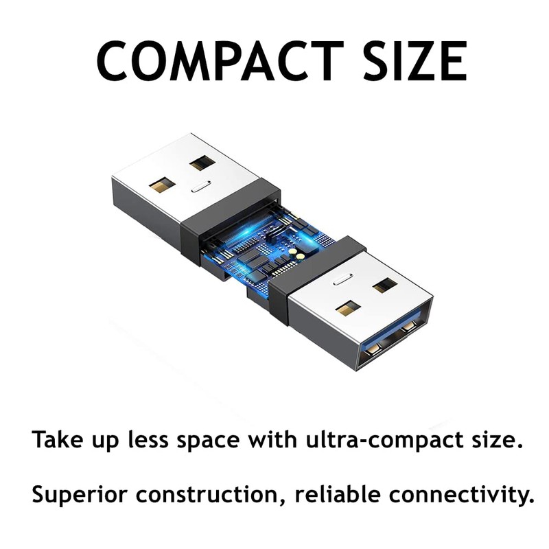 PENGLIN 2Pack USB 3.0 Panel Mount Coupler, USB Pass Through