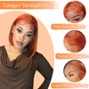 Ginger Bob Lace Front Wigs Human Hair 13x6 HD Lace