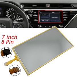 Micarun Touch Screen Digitizer Glass on Navigation Radio LCD 7 inch 8 Pin for Toyota Prius Radio Stereo JBL E7022 Replaced LQ070T5GA01 (W/O LCD)