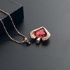 QGJNSGC Cremation Jewelry Crystal Heart Necklace for Ashes Pendant Angle