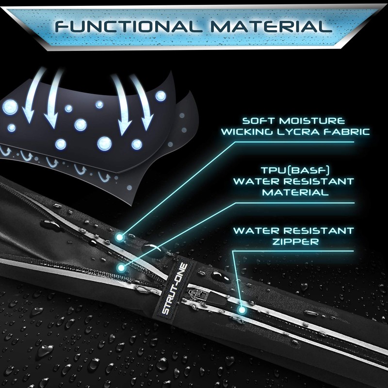 Strut-one Waist Pouch, Lightweight Running Pouch that Can Hold Smartphones,
