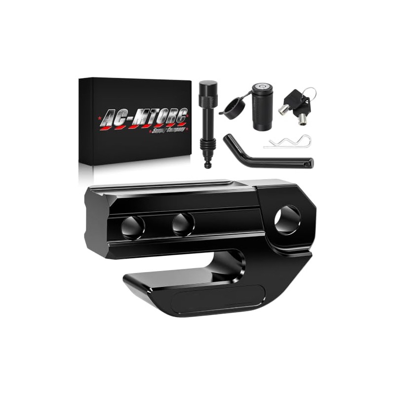 AC-MTORC Black Hitch Slider with Locks Pin, 2" Receiver Slider