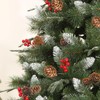Bacucine Natural Pine Cones 200pcs Christmas Dried Flowers Dried Pine