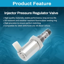 6.0l IPR Valve Fuel Injector Pressure Regulator 5C3Z9C968CA 3C3Z9C968-AA AP63417 Compatible for V8 Powerstroke 2003-2010 Super Duty Excursion F250 F350 F450 F550 04-10 E350 E450
