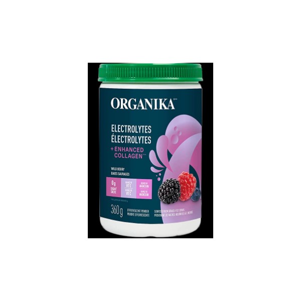 Organika Electrolytes + Enhanced Collagen (Wild Berry) - 360g
