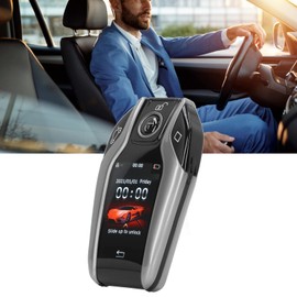 AMONIDA Smart Remote Car Key, Universal TK800+ LCD Touch Screen Smart Key Remote Keyless Entry for All Start Stop Engine Button Models (Silver)