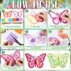 Eersida 32 Pcs Butterfly Suncatchers Paper Craft Set DIY Butterfly