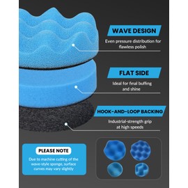 72PCS Drill Polishing Buffing Pads Kit for Dremel Buffer Polisher Attachment, 1/2/3 Inch Car Polishing Detailing Wheels for Air Polisher Cordless Sander, Headlights Restoration Pad for Waxing Cleaning