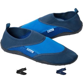 Cressi Coral Scarpette Adatte per Mare, Spiaggia, Barca, e Sport Acquatici Vari, Uomo, Blu/Azzurro, 41