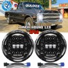 QULOOX FOR Chevy C10 K10 K20 1975-1980 Pair 7" Round