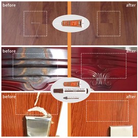 Lifreer Wood Furniture Repair Kit - 40 Pcs Wood Filler, Touch Up Markers with Wax Sticks - for Wood Floors, Stains, Scratches,Tables, Door, Carpenters, Bedposts