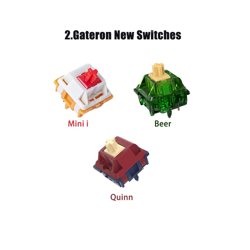 Gateron Series New and Classic Mechanical Keyboard Switches Sample Pack