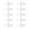 INFINAUTO Plastic Hose Barb Fittings, 3/32" Barb M5 External Thread