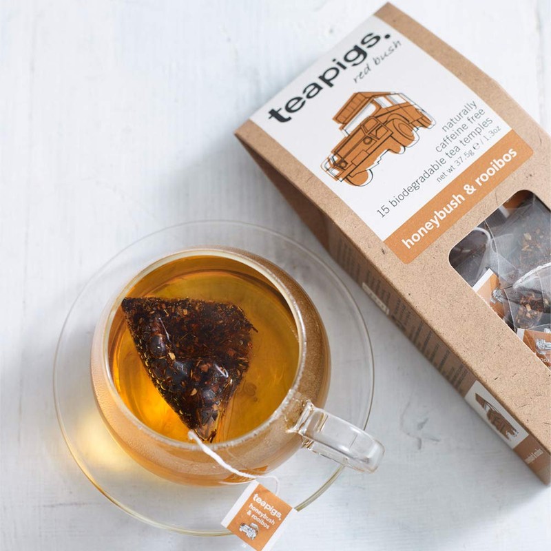 Teapigs Honeybush & Rooibos Tea Bags Made with Whole Leaves