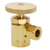 Westbrass Round Handle Angle Stop Shut Off Valve, 1/2" IPS